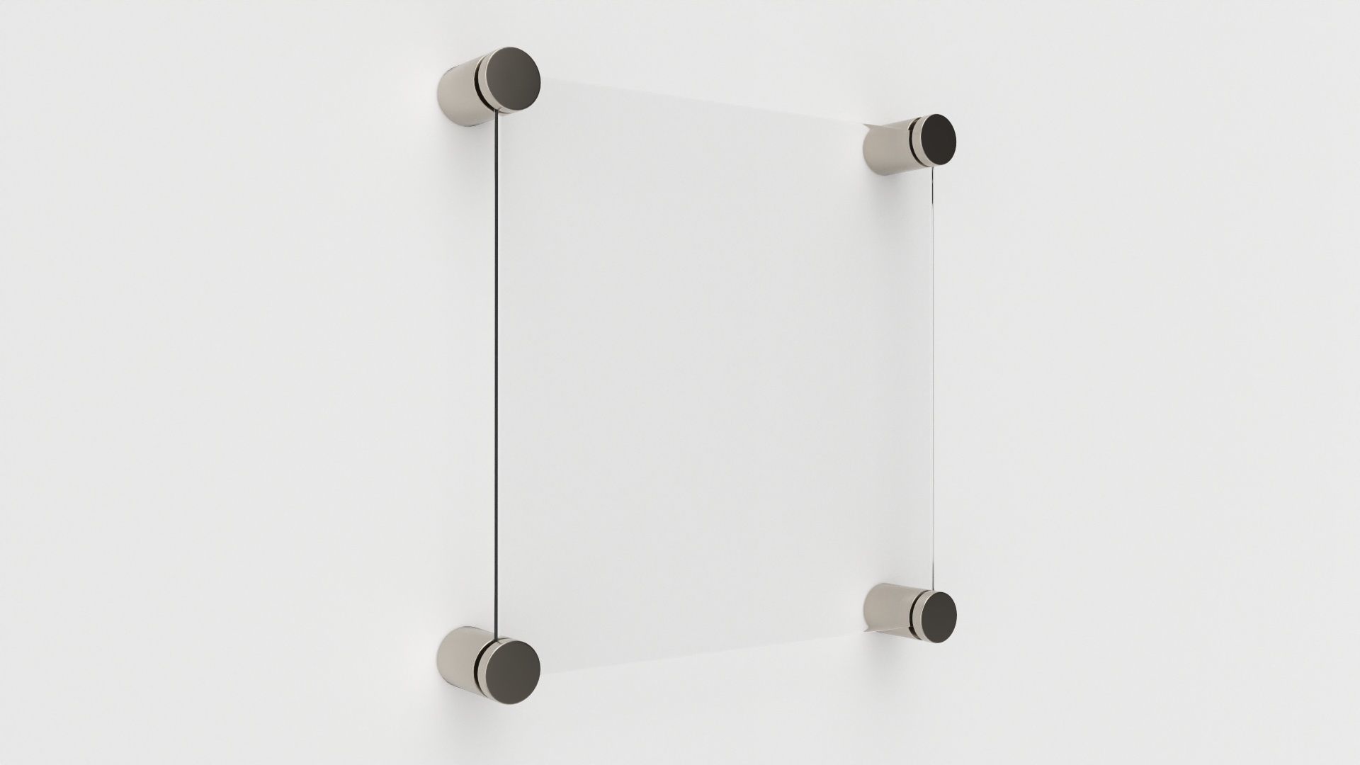 Nameplate logo signage mockup 04 3D model_1