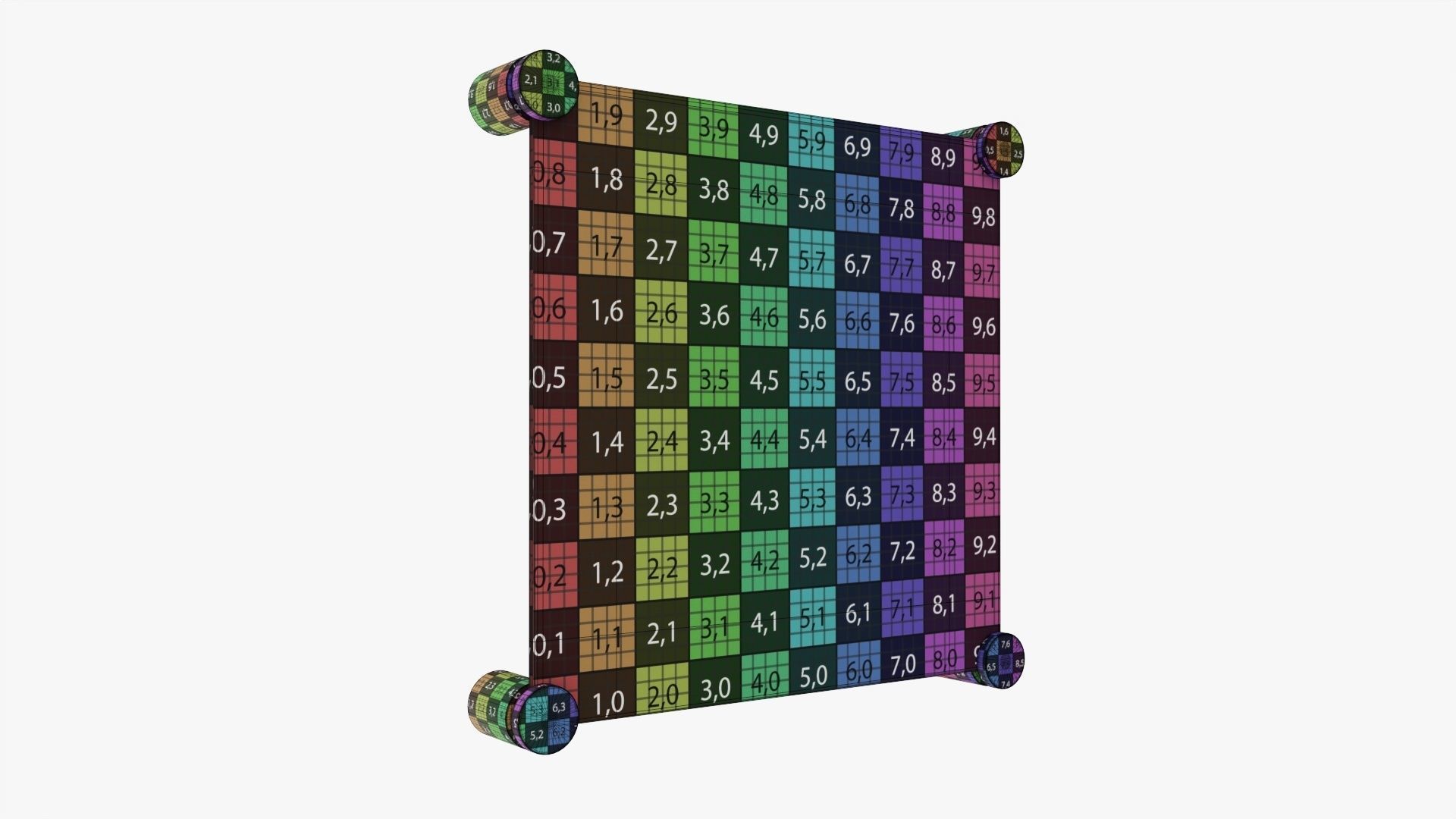 Nameplate logo signage mockup 04 3D model_7