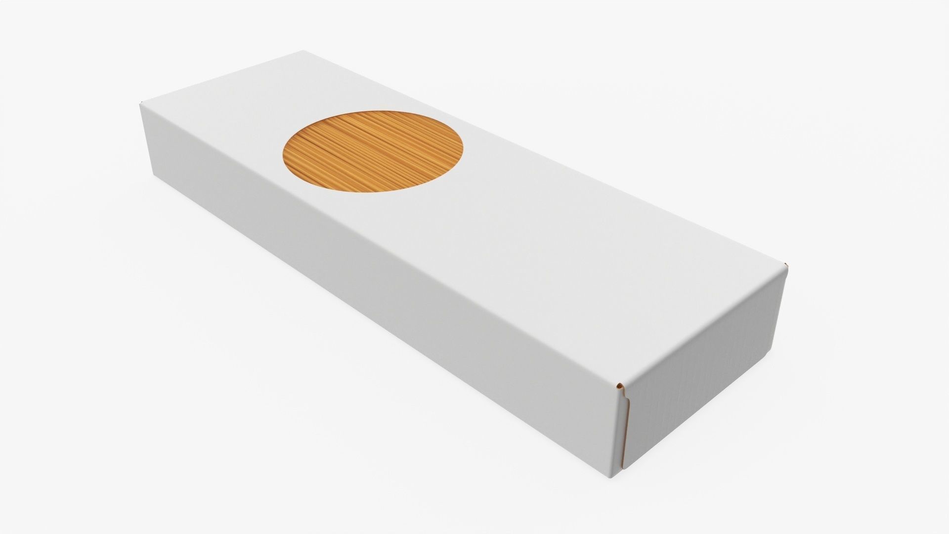 Spaghetti pasta in carboard box 01 3D model_2