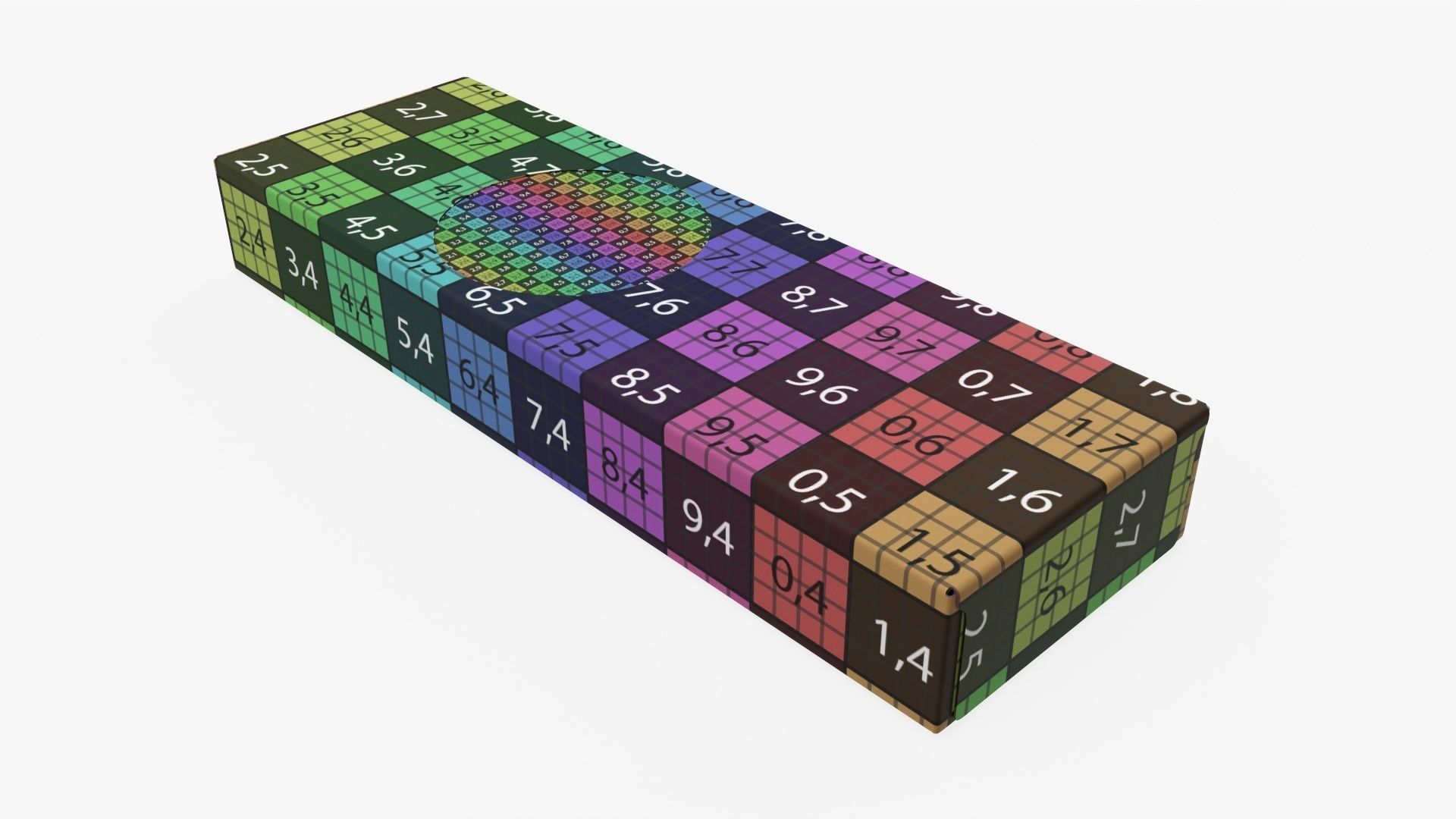 Spaghetti pasta in carboard box 01 3D model_14