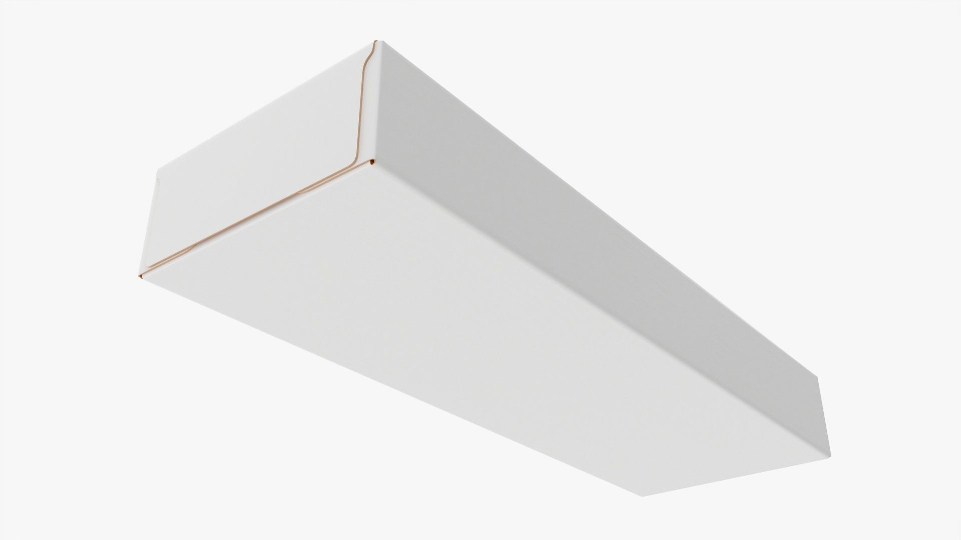 Spaghetti pasta in carboard box 01 3D model_3