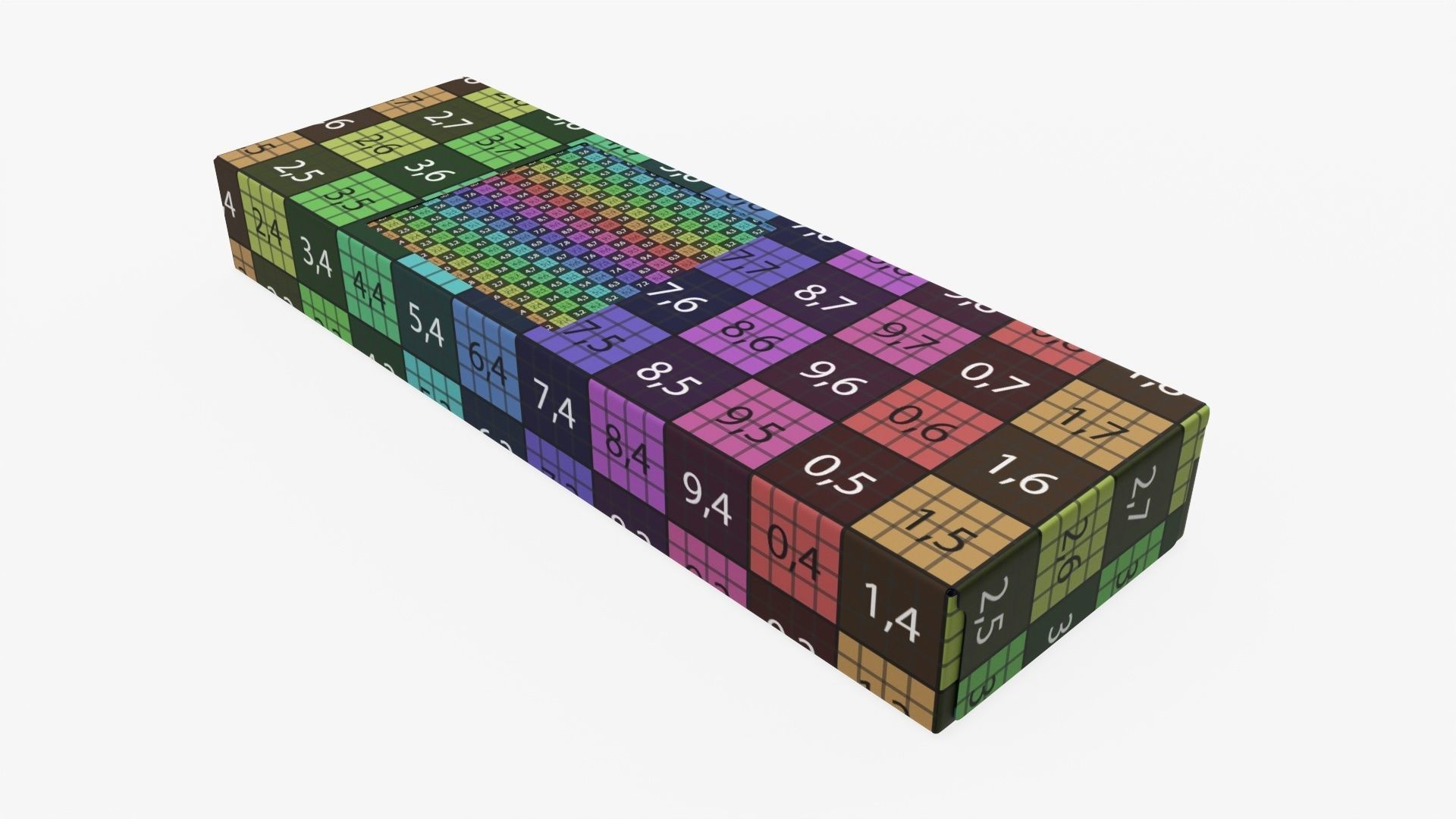 Spaghetti pasta in carboard box 02 3D model_14