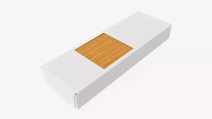 Spaghetti pasta in carboard box 02