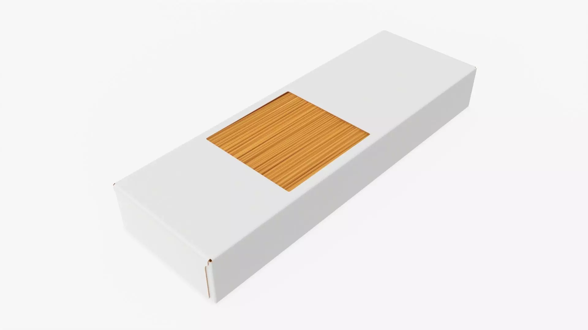 Spaghetti pasta in carboard box 02 3D model_0