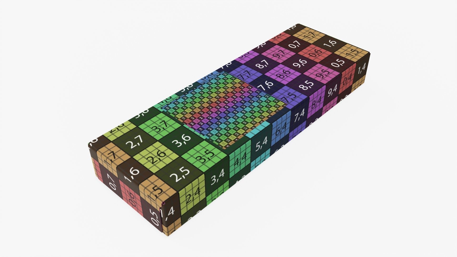 Spaghetti pasta in carboard box 02 3D model_13