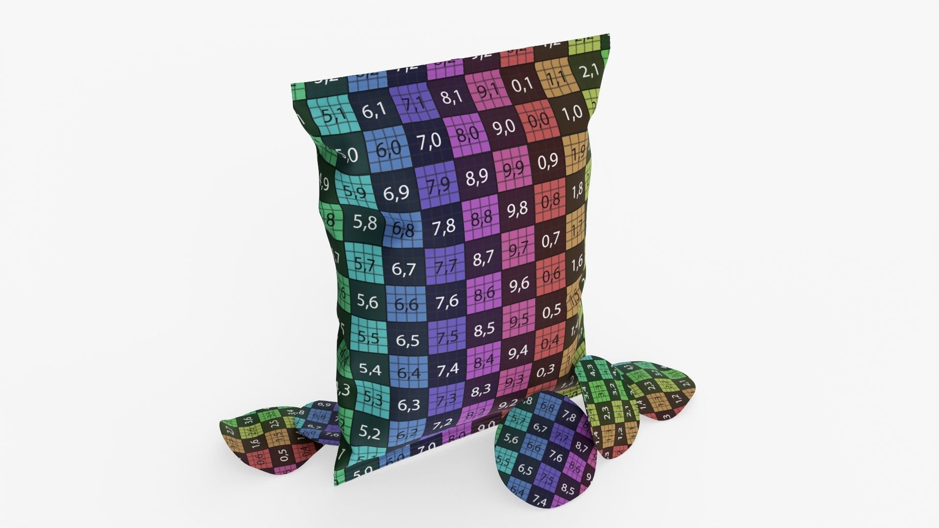 Potato chips package with folds medium 02 mockup 3D model_9