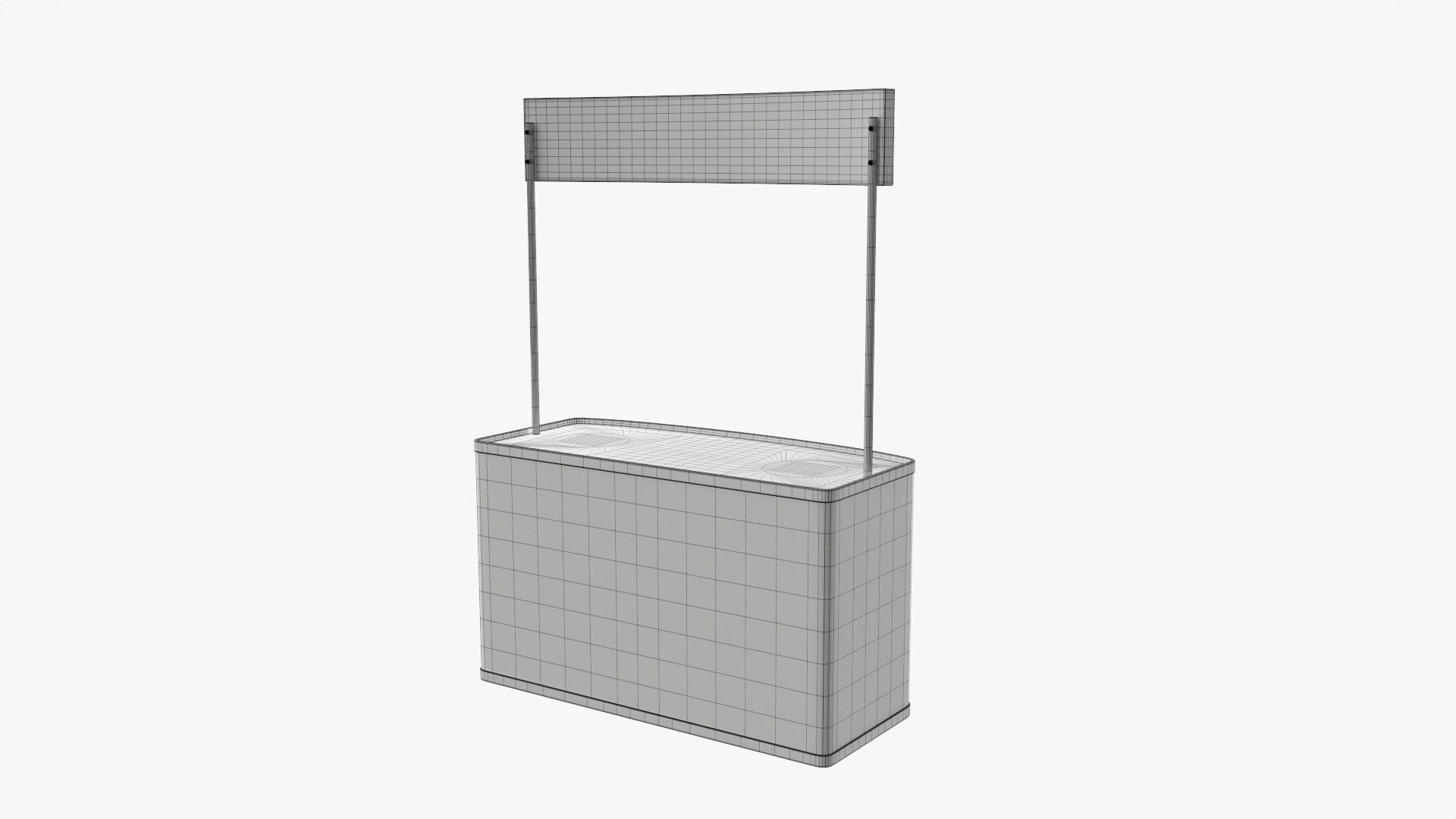 Promo stand large mockup 3D model_7