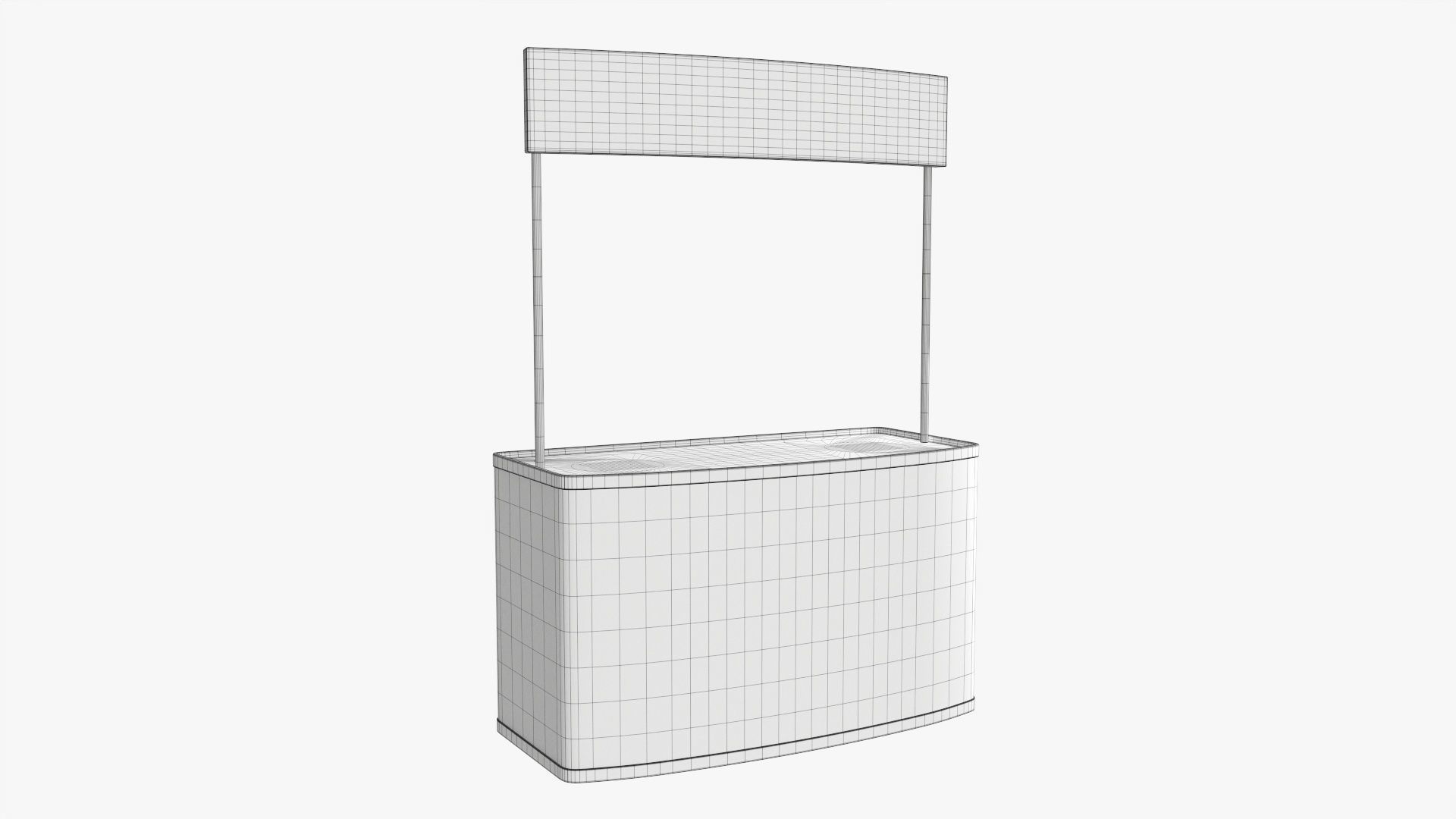 Promo stand large mockup 3D model_6