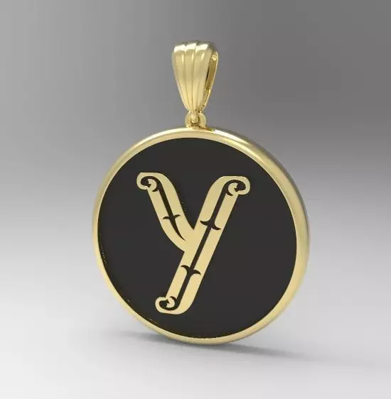 Alphabet Latin Y 3D print model_0