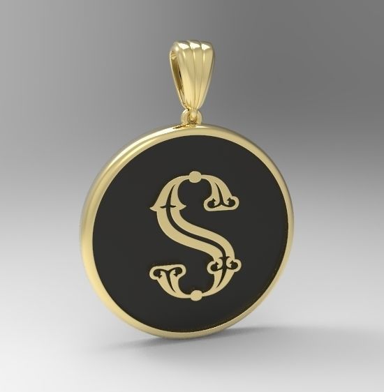 Alphabet Latin S 3D print model_9