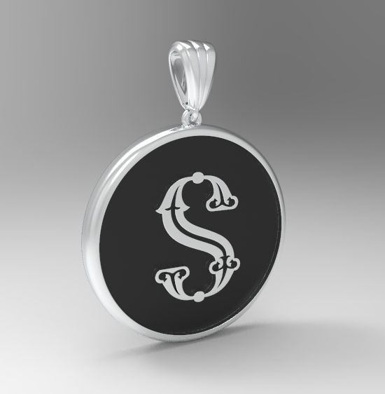 Alphabet Latin S 3D print model_16