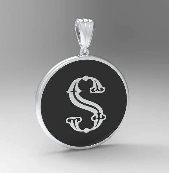 Alphabet Latin S 3D print model_17