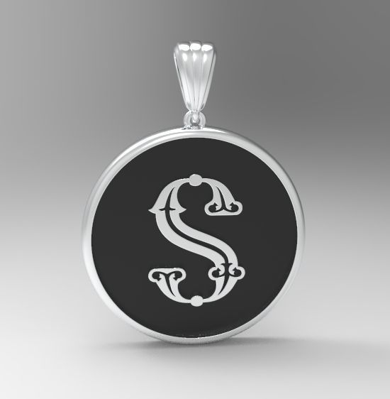 Alphabet Latin S 3D print model_18