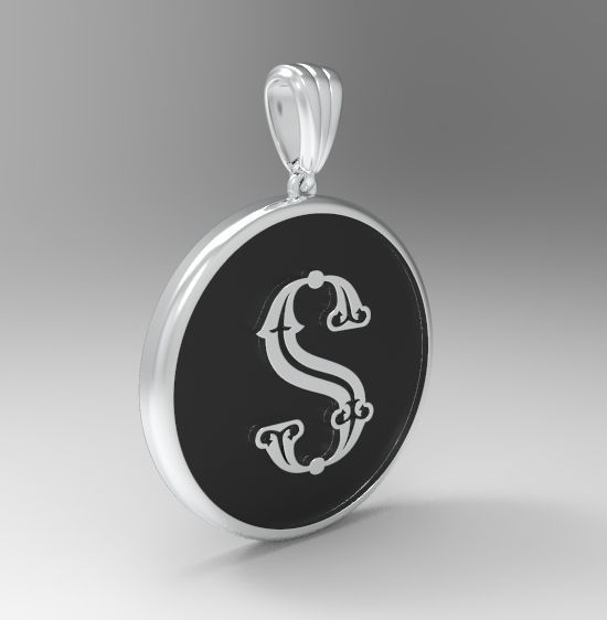 Alphabet Latin S 3D print model_15