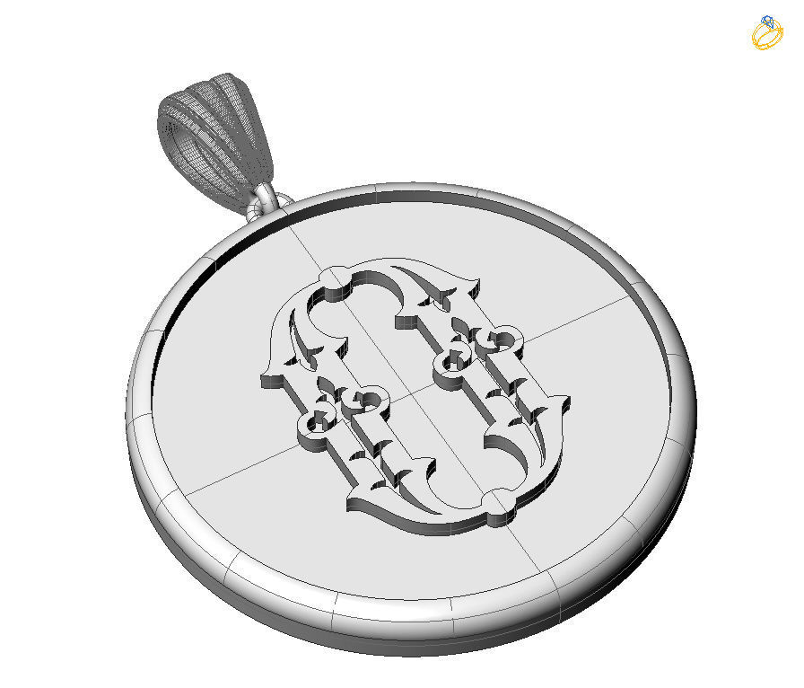 Alphabet Latin O 3D print model_1