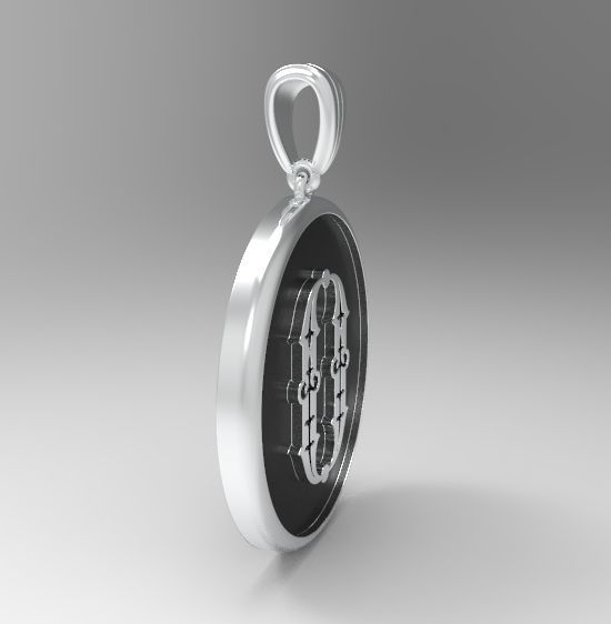 Alphabet Latin O 3D print model_12