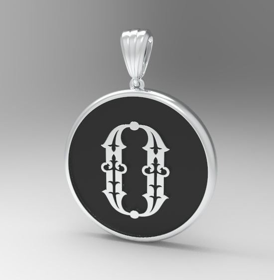 Alphabet Latin O 3D print model_20