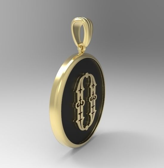 Alphabet Latin O 3D print model_5