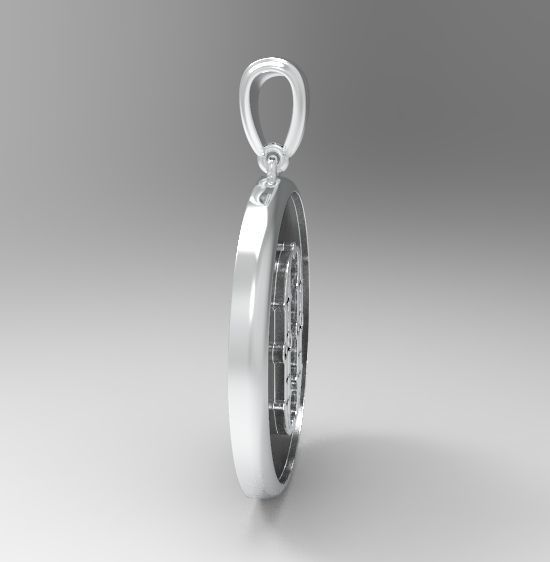 Alphabet Latin O 3D print model_11