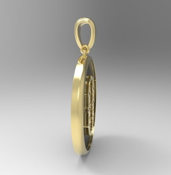 Alphabet Latin O 3D print model_3