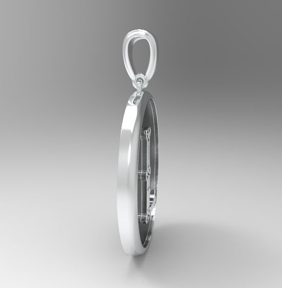 Alphabet Latin L 3D print model_11