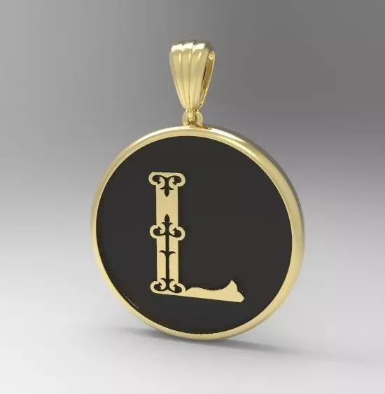 Alphabet Latin L 3D print model_0