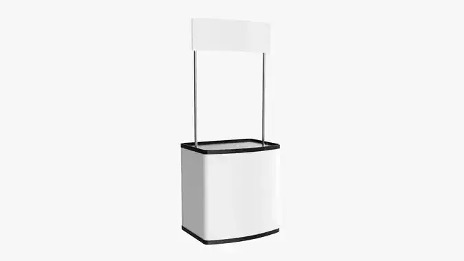 Small promo stand mockup 3D model
