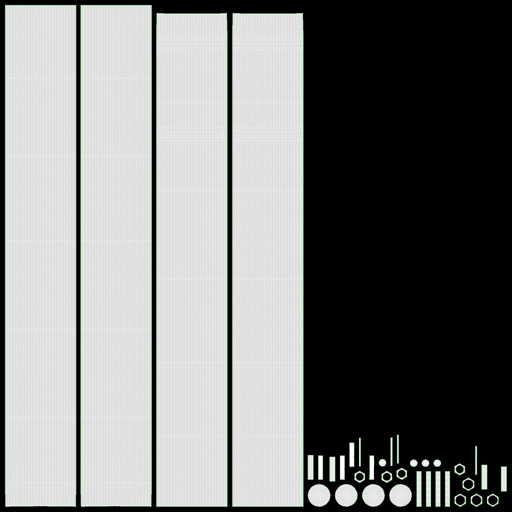 Small promo stand mockup 3D model_12