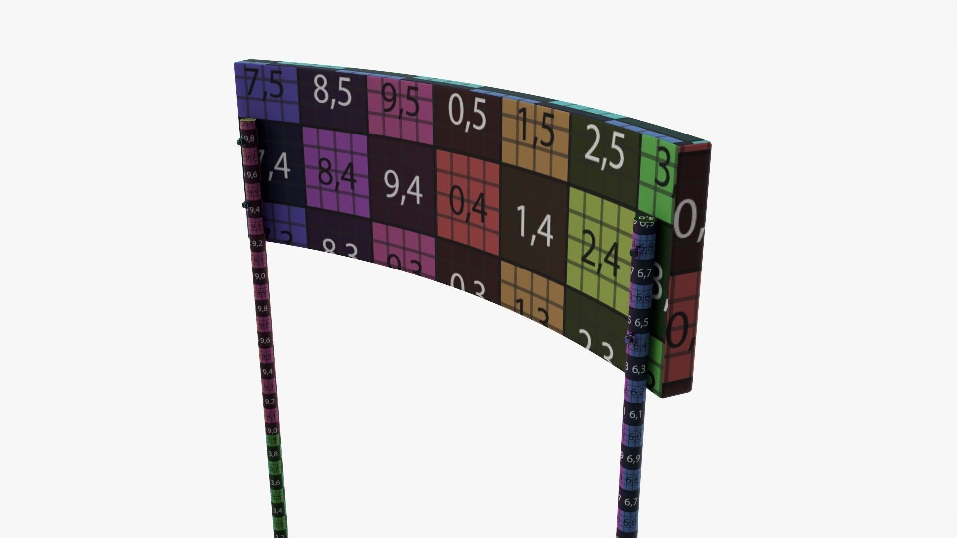 Small promo stand mockup 3D model_11