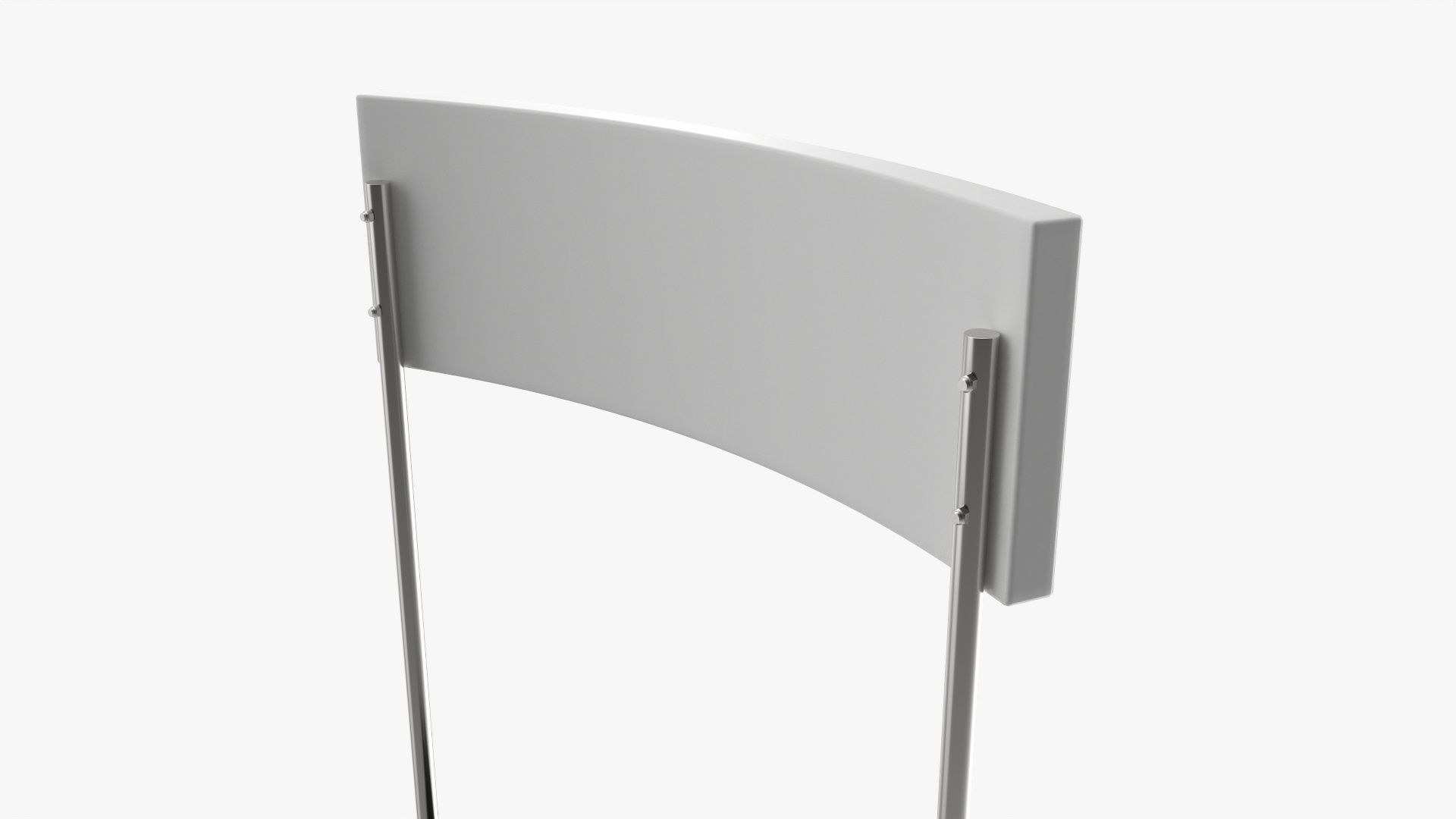 Small promo stand mockup 3D model_2