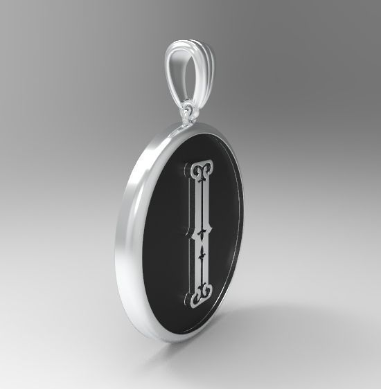 Alphabet Latin I 3D print model_13