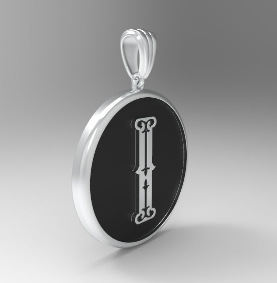 Alphabet Latin I 3D print model_14