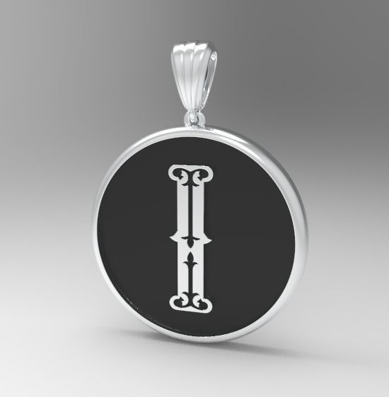 Alphabet Latin I 3D print model_20