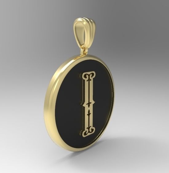 Alphabet Latin I 3D print model_6