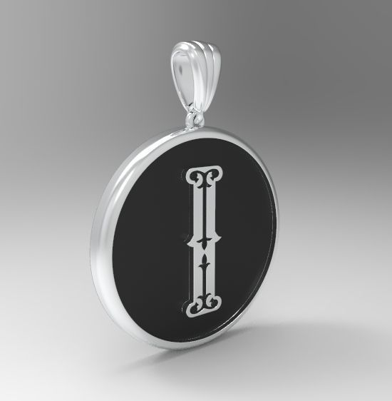 Alphabet Latin I 3D print model_15