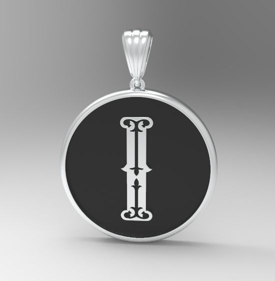 Alphabet Latin I 3D print model_19