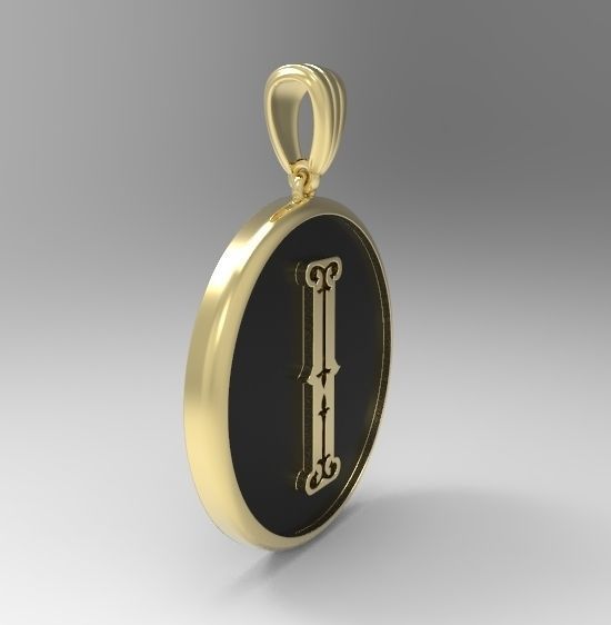 Alphabet Latin I 3D print model_5