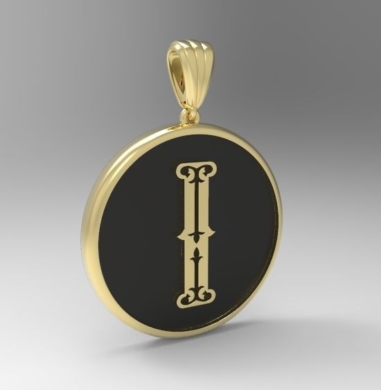 Alphabet Latin I 3D print model_8