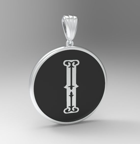 Alphabet Latin I 3D print model_17