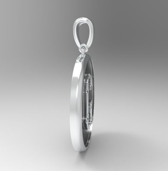 Alphabet Latin G 3D print model_11