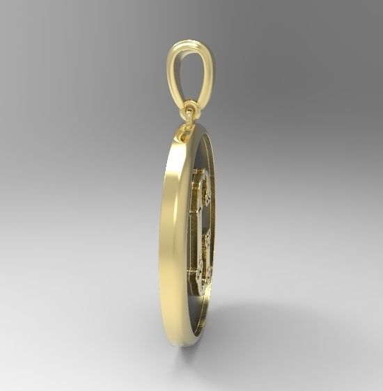 Alphabet Latin G 3D print model_3