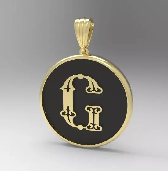 Alphabet Latin G 3D print model_0