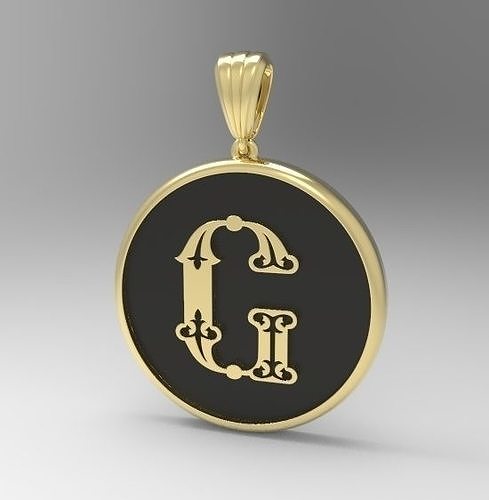 Alphabet Latin G 3D print model