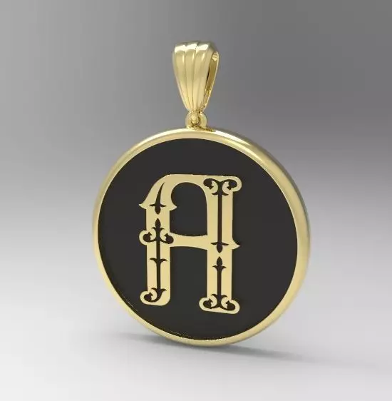 Alphabet Latin A 3D print model