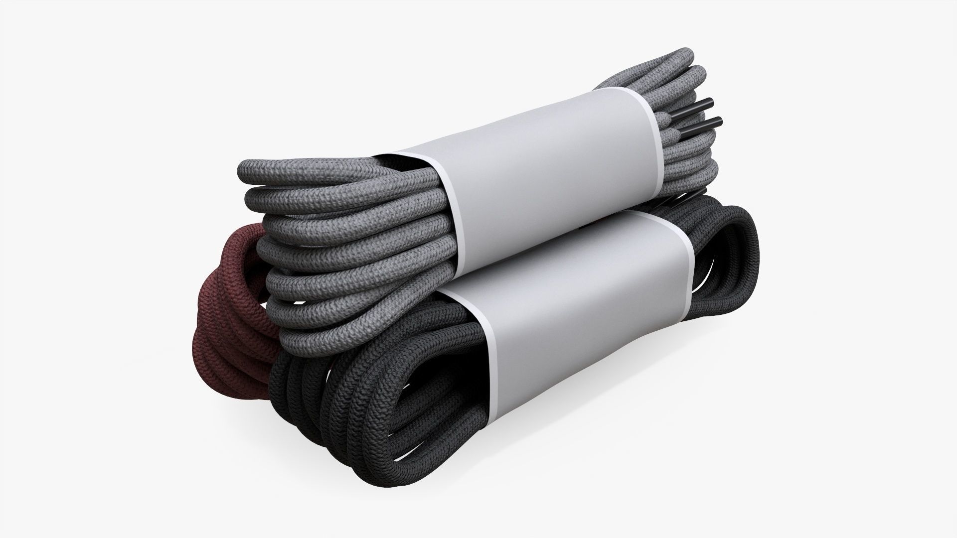 Round shoelace three bundles