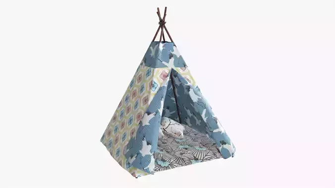 Tepee kid tent