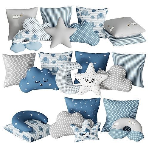 Decorative Pillows Kids - 2 3D model