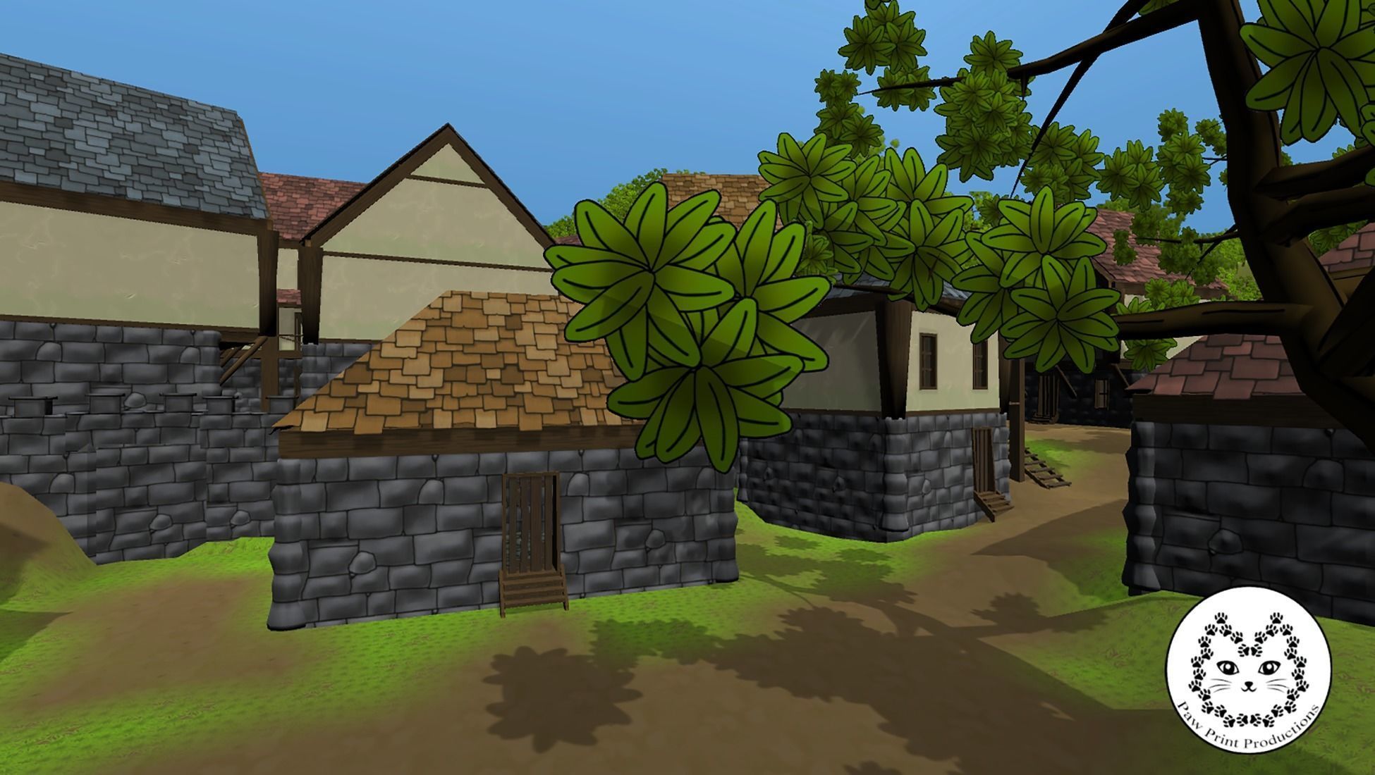 Modular Fantasy Houses Low-poly 3D model_3