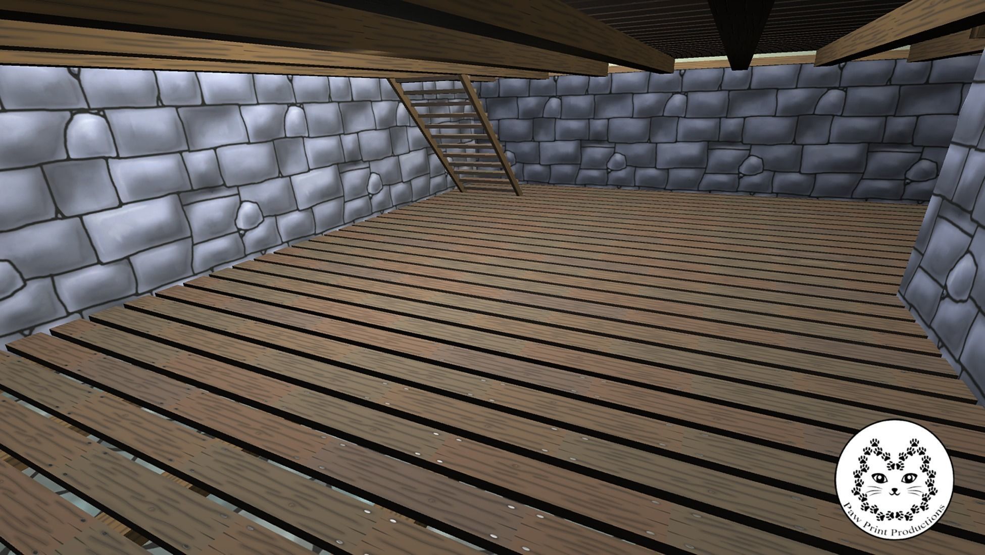 Modular Fantasy Houses Low-poly 3D model_6