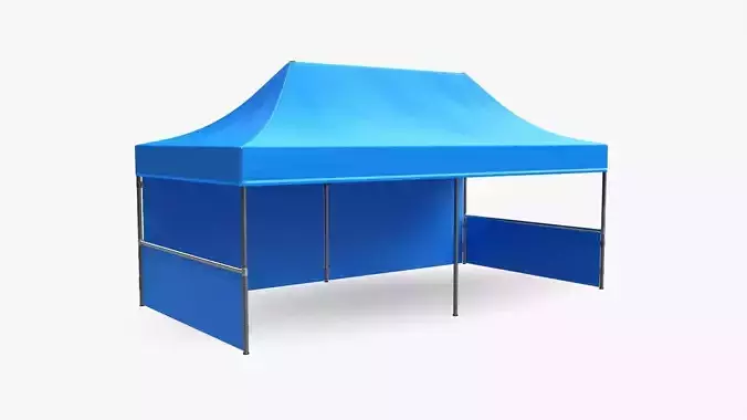 Display tent mockup large 3D model